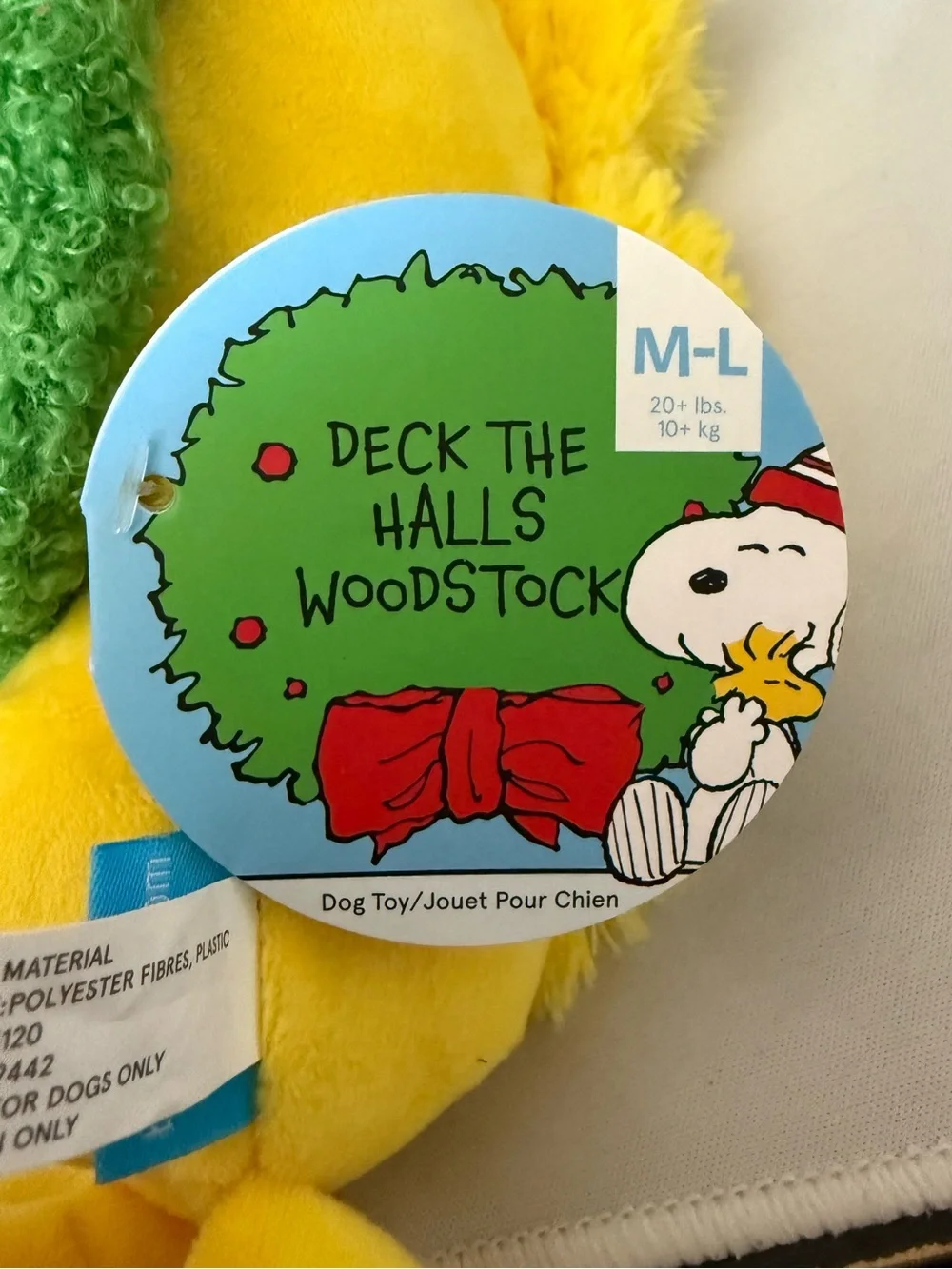 BarkBox Woodstock Squeak Toy